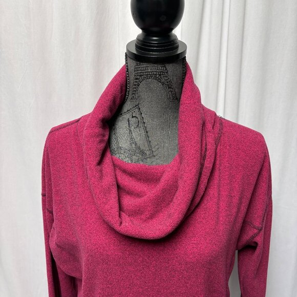 Marc New York Sweater Womens Size Large Fuchsia Cowl Neck Long Sleeve Pullover - Picture 2 of 10